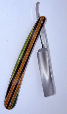 Vintage WR Case&Sons Bradford PA Straight Razor Candy Stripe  100+ Year Old