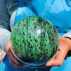 4.73 LB Large Natural Ruby Zoisite Sphere Crystal Healing Stone Specimen 4891 — photo 5