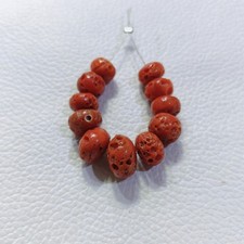 Genuine Italy Red Coral Rondelle Beads 100 Natural Loose Gemstone Jewelry Supply