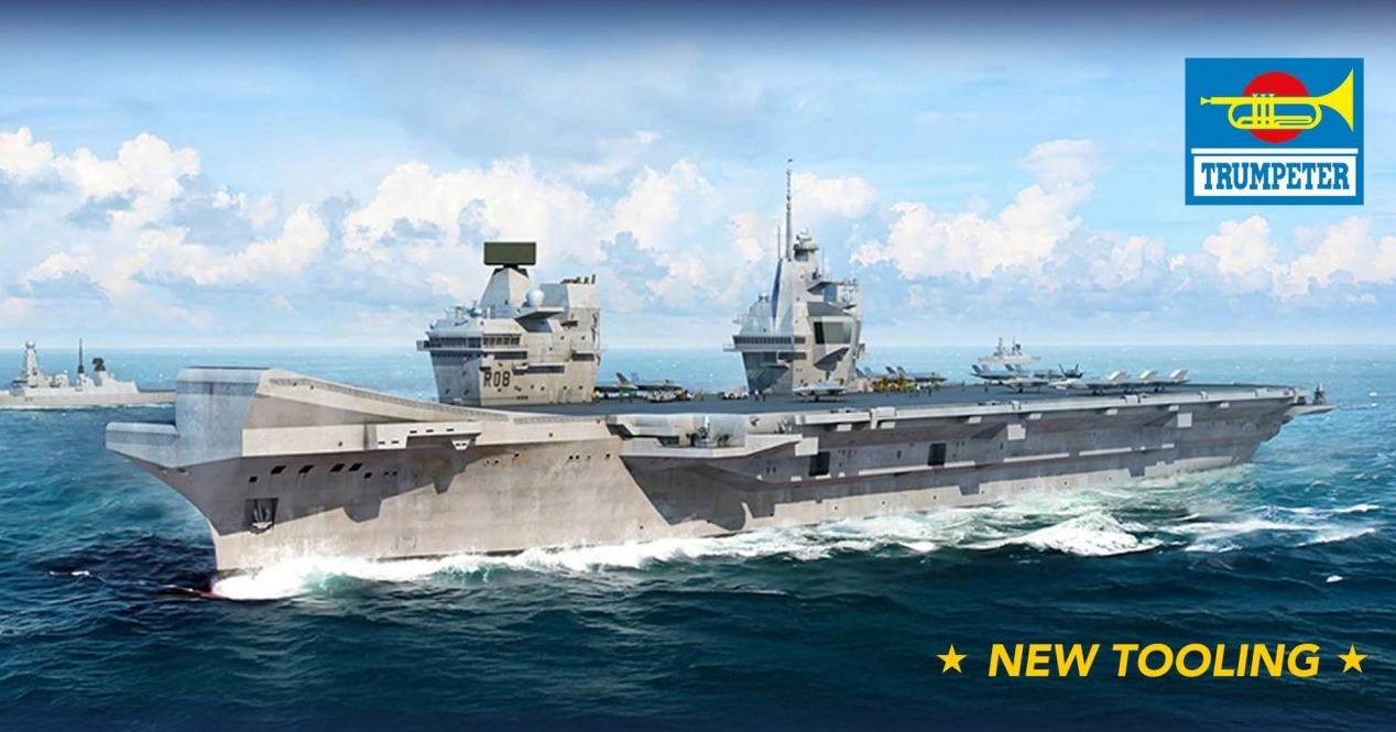 Trumpeter - PKTM06751 Royal Navy HMS Queen Elizabeth R08 Aircraft Carrier - 1...