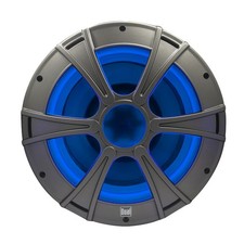Dual DM1016S 10 subwoofer marine speaker with blue light LED illumination