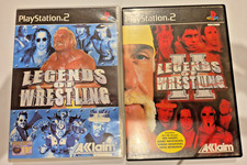 2 X GAMES - WWE LEGENDS OF WRESLTING 1 & 2 - PLAYSTATION PS2 GAME