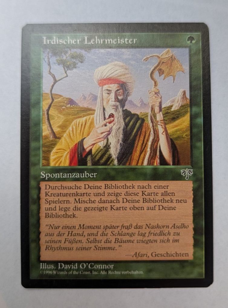 Magic Mtg German Mirage Worldly Tutor   near mint