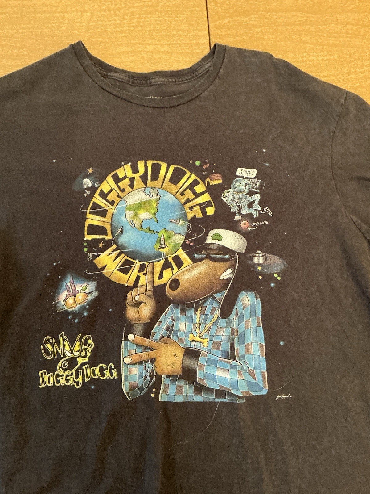 Snoop Dog World Death Row Records T-Shirt Men’s Large Black Hip Hop Rap Tee image 8