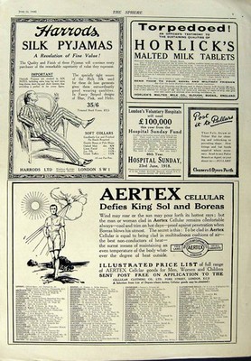 Alte Oldtimer Print Reklame 1918 Daimler Motor Car Draper Horlicks 20.