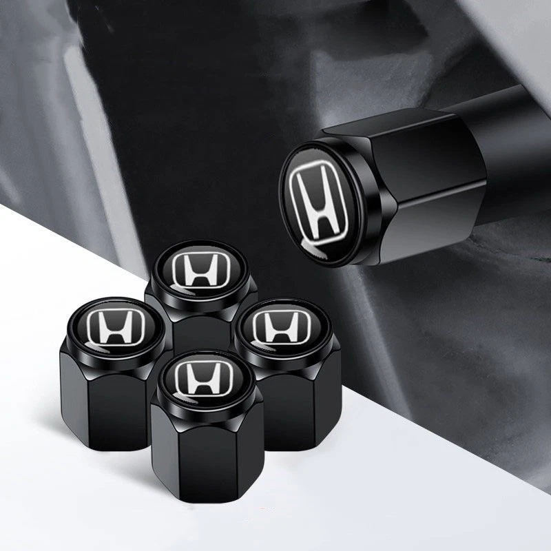 Brass Tyre Valve Cap 4pc Honda CRV ZRV HRV Civic Accord  - image 4 of 4