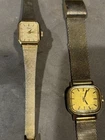 Vintage square women's Timex Quartz and 1 mechanical  NON_Working