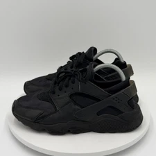 Nike Air Huarache Sneakers Men 9 Triple Black Athletic Comfort Running Shoes