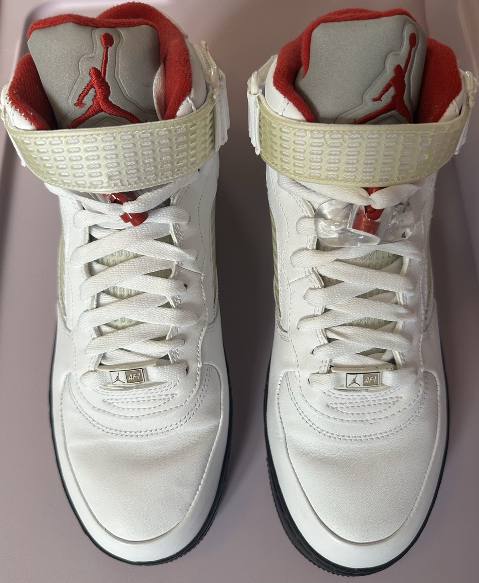 スニーカー NIKE AIR JORDAN 5 RETRO VARSITY RED/WHIT Jordan 5 Fusion Varsity White Red Sz 9 | eBay