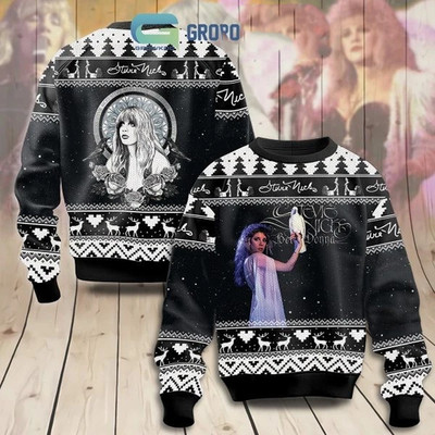 Stevie Nicks Fan Ugly Sweater AOP All Size Christmas D1O53
