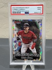 2023 Bowmans Best Corbin Carroll Masterpieces Lava Refractor Rookie PSA 9 #34/50