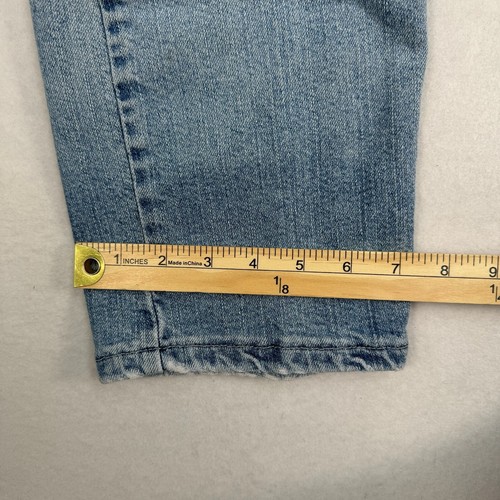 Riders Jeans Womens 12P Blue Straight Leg High Rise Light Wash - Picture 9 of 10