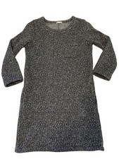 Gap Herringbone Black And White Fleece Lined Dress Size XS