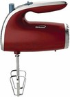 Brentwood HM-48R: Lightweight 5-Speed Electric Hand Mixer - Red