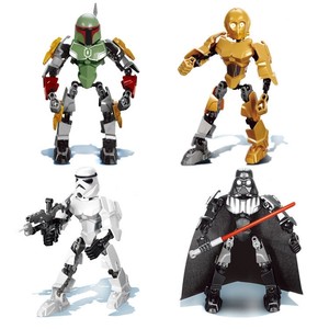 action figure ebay c3po including: buildable Star Fett Vader, figures, Wars Boba