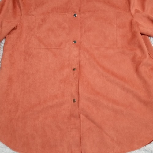 Truth By Republic Shirt Damen 1X Kunstleder Soft Top Druckknopf leicht - Bild 8 von 12