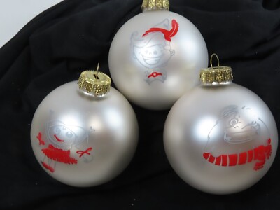 Rudolph Reindeer Balls Bumble Elf + Blown Glass Christmas Ornaments Lot D1275