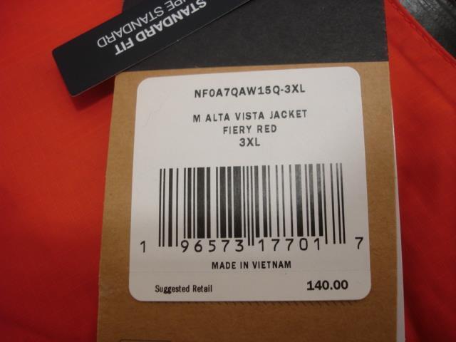 Men's 3XL The North Face Alta Vista Rain Hoodie Jacket Men's 3XL The North Face Alta Vista Rain Hoodie Jacket