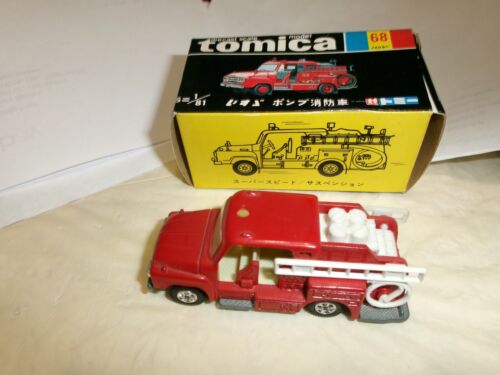 TOMICA Diecast Isuzu Fire Engine Truck w/ Ladders #68 Made in Japan B062
