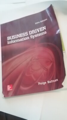 Business Driven Information Systems 5th Ed book Paige Baltzan McGraw ...
