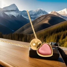 Brighton LOVING HEART Necklace List $98 JM7326 NWT German Moonstone