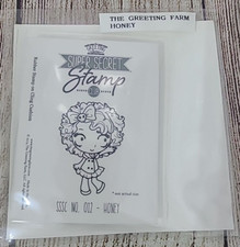 The Greeting Farm Super Secret Stamp Club Rubber Cling Stamp Cushion Honey 2014