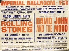 Listing image for DAVID JOHN & THE MOOD Concert Poster - Imperial Ballroom Nelson - 10"x8" reprint