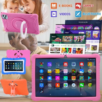 10 in 7in Kids Educational Learning Tablet PC Android 12 Wi-Fi Dual Camera Gift