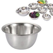 Insalatiera ciotola in acciaio inox per alimenti cibo cucina vari diametri casa