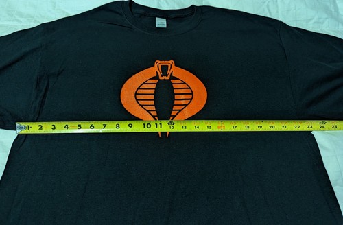 GI Joe Cobra XL Graphic T-Shirt Size Extra Large Hasbro Black Red - Picture 3 of 7