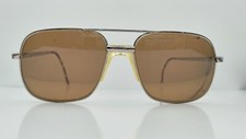 Vintage JC Levet 1174 Silver Metal Square Pilot Sunglasses FRAMES ONLY Italy