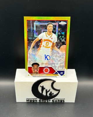 Kwame Evans (RC | #/75 Yellow | Auto) - 2023 Topps Chrome McDonald's AA | Oregon