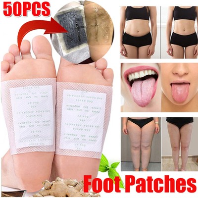 50PCS Detox Foot Patches Pads Body Toxins Feet Slimming body Deep Cleansing