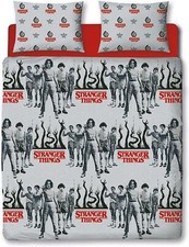 Set lenzuola reversibili Stranger Things matrimoniale lato oscuro ufficiale Netflix