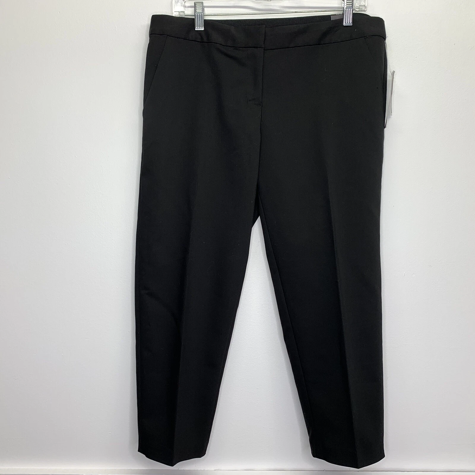 Amanda + Chelsea NEW Womens Size 12P Petite Black Capri Dress Pants $110