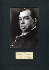 Irvin Shewsbury Cobb autograph, signed card mounted