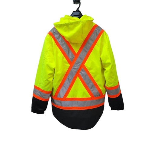 Work King Men's S42611 High Visibility 5-in-1 Safety System Jacket / Parka L - Picture 5 of 11