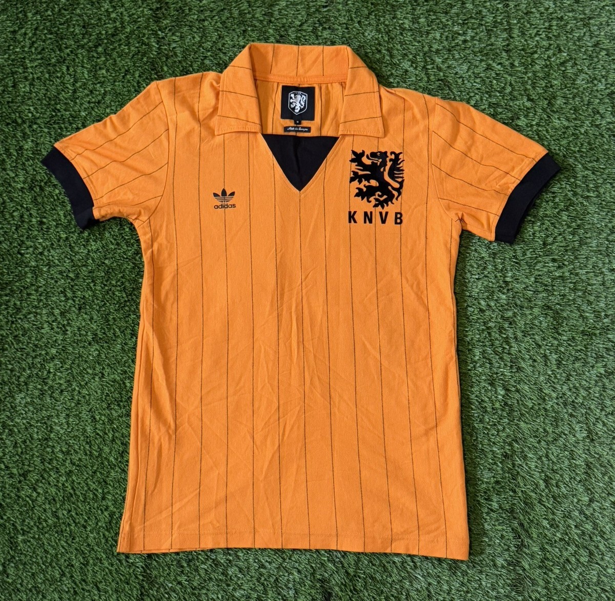 NETHERLANDS HOLLAND VINTAGE 1984 ADIDAS HOME SOCCER JERSEY #14