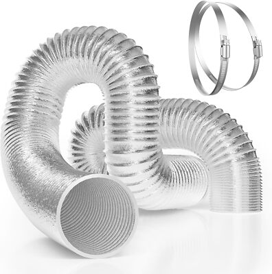 VIVOSUN 4'' 25Ft Flex Air Aluminum Ducting for HVAC Ventilation