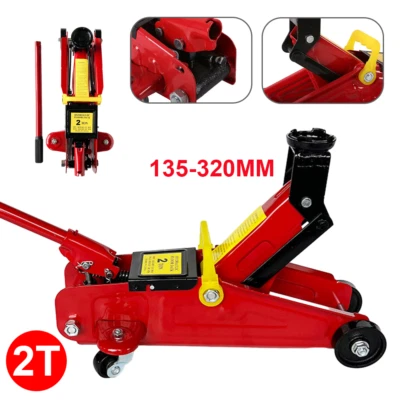 2 Ton Tonne Hydraulic Trolley Floor Jack With Plastic Storage Carry Case Car Van
