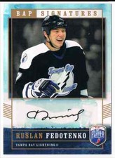 2006-07 BE A PLAYER BAP SIGNATURES RUSLAN FEDOTENKO TAMPA BAY LIGHTNING #RF