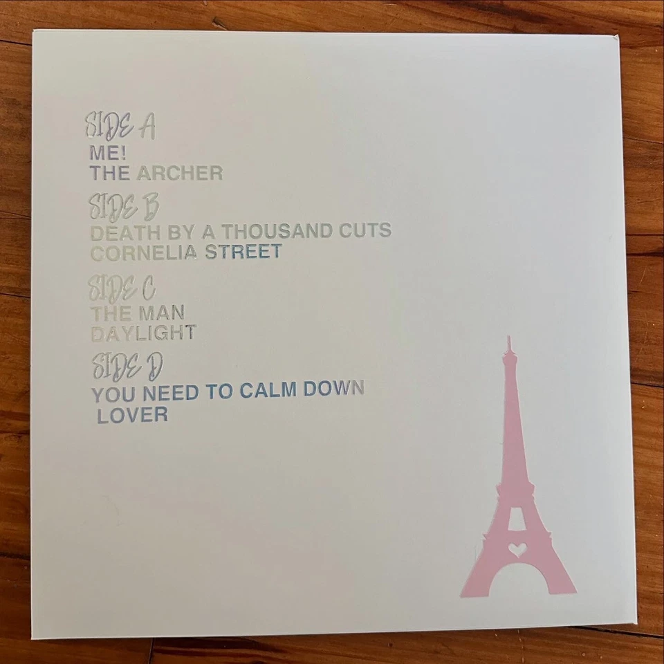 Lover Live from Paris Custom Vinyl Sleeve For 2025 version With Track List Foto 3 de 4