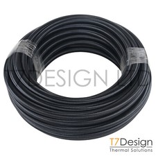 AN6 PTFE Nylon Stainless Steel Braided Hose Pipe -6 AN06 JIC 1 Meter - T7Design