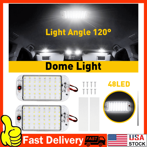 2Pcs 12V LED RV Ceiling Dome Light Car Interior Lighting for Trailer Camper RV - Picture 11 of 14