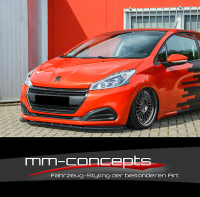 CUP Spoilerlippe für Peugeot 208 Frontspoiler Spoilerschwert Frontlippe Ansatz
