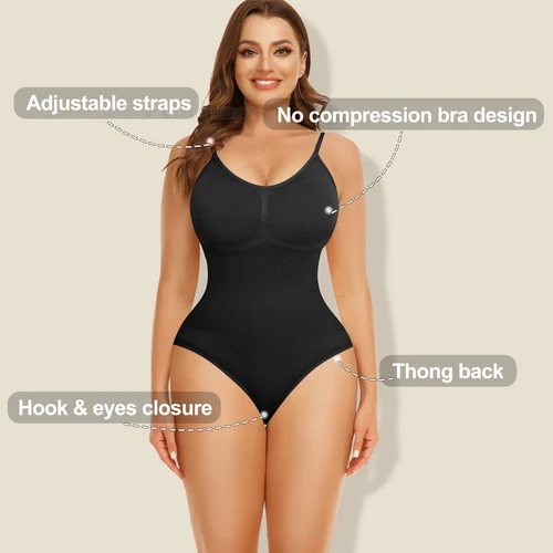 Women Shapewear Bodysuit Tummy Control Body Shaper Sculpting Snatched Waist Cami - Picture 6 of 48