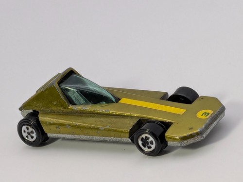 Vintage Johnny Lightning Topper 1970 Gold Whistler Diecast