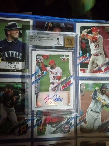 Rc Joe Adelle opening day autograph. Imagine Variations Numberd 1 of 10. Graded