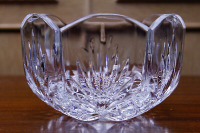 Rogaska Crystal Candy Dish Bowl Scalloped Edge Snowflake 5 1/2