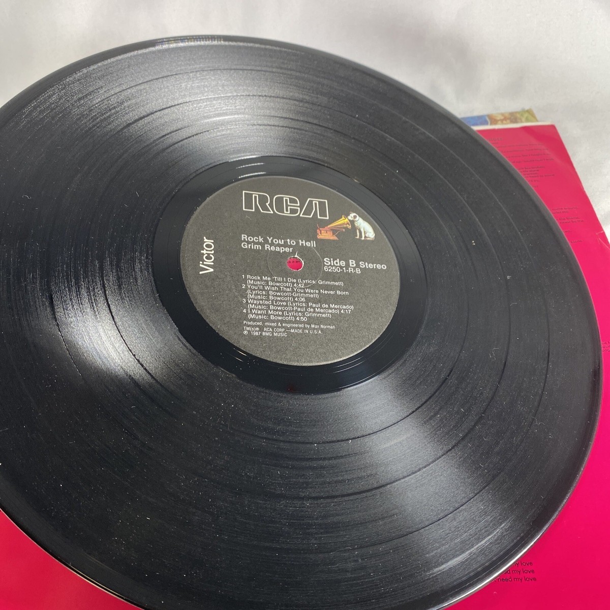 Grim Reaper – Rock You To Hell, 1987 LP, RCA & Fear No Evil